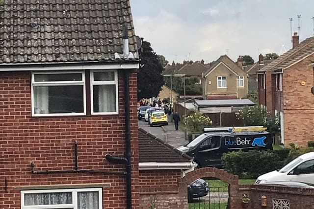 An armed police operation underway in Sudbury-on-Thames on 16 September