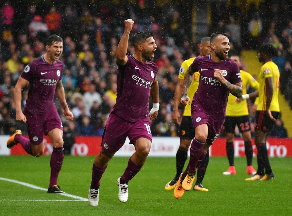 Sergio Aguero scored a hat-trick in City's recent 6-0 win over Watford