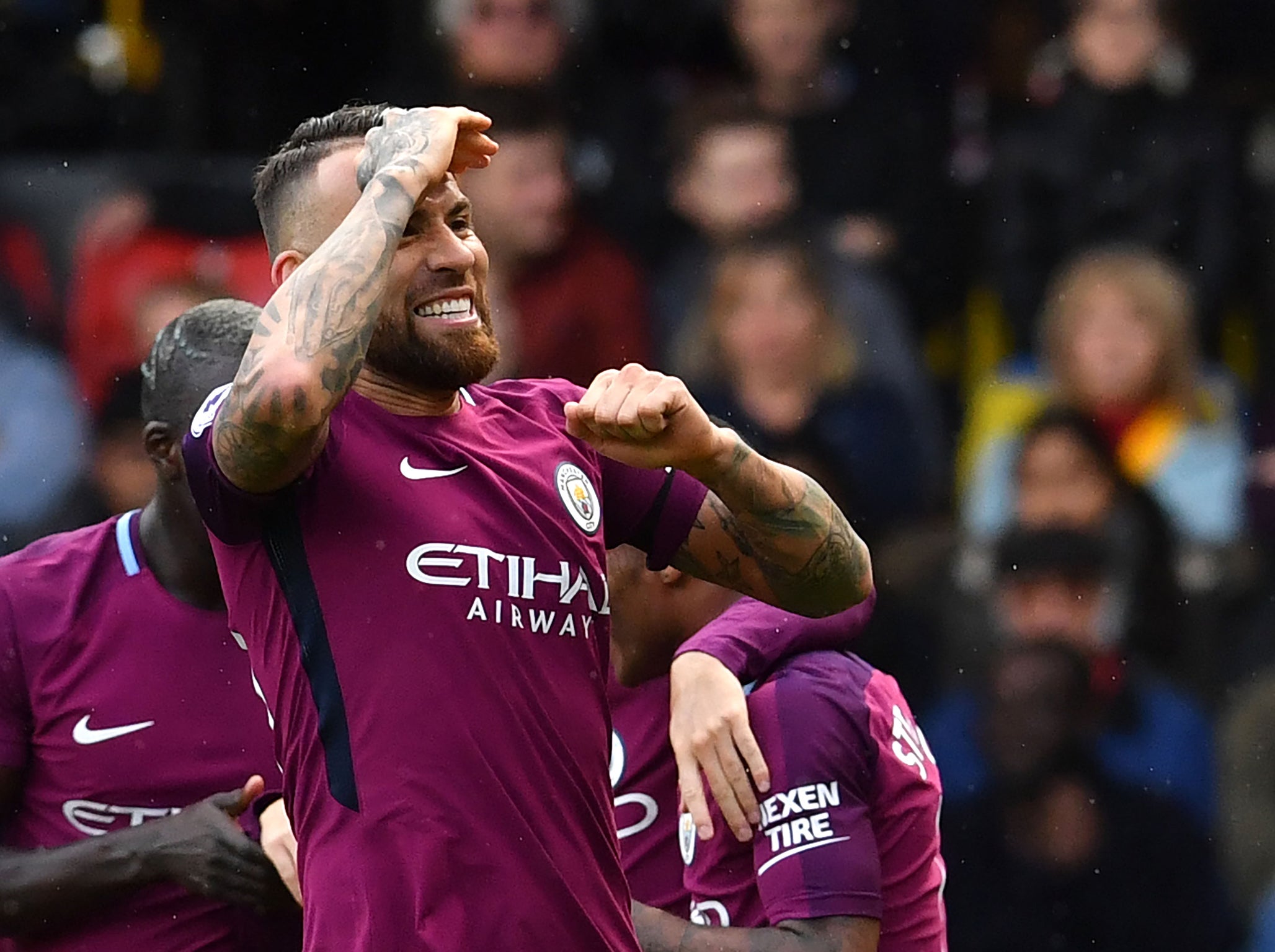 Otamendi scored a rare goal