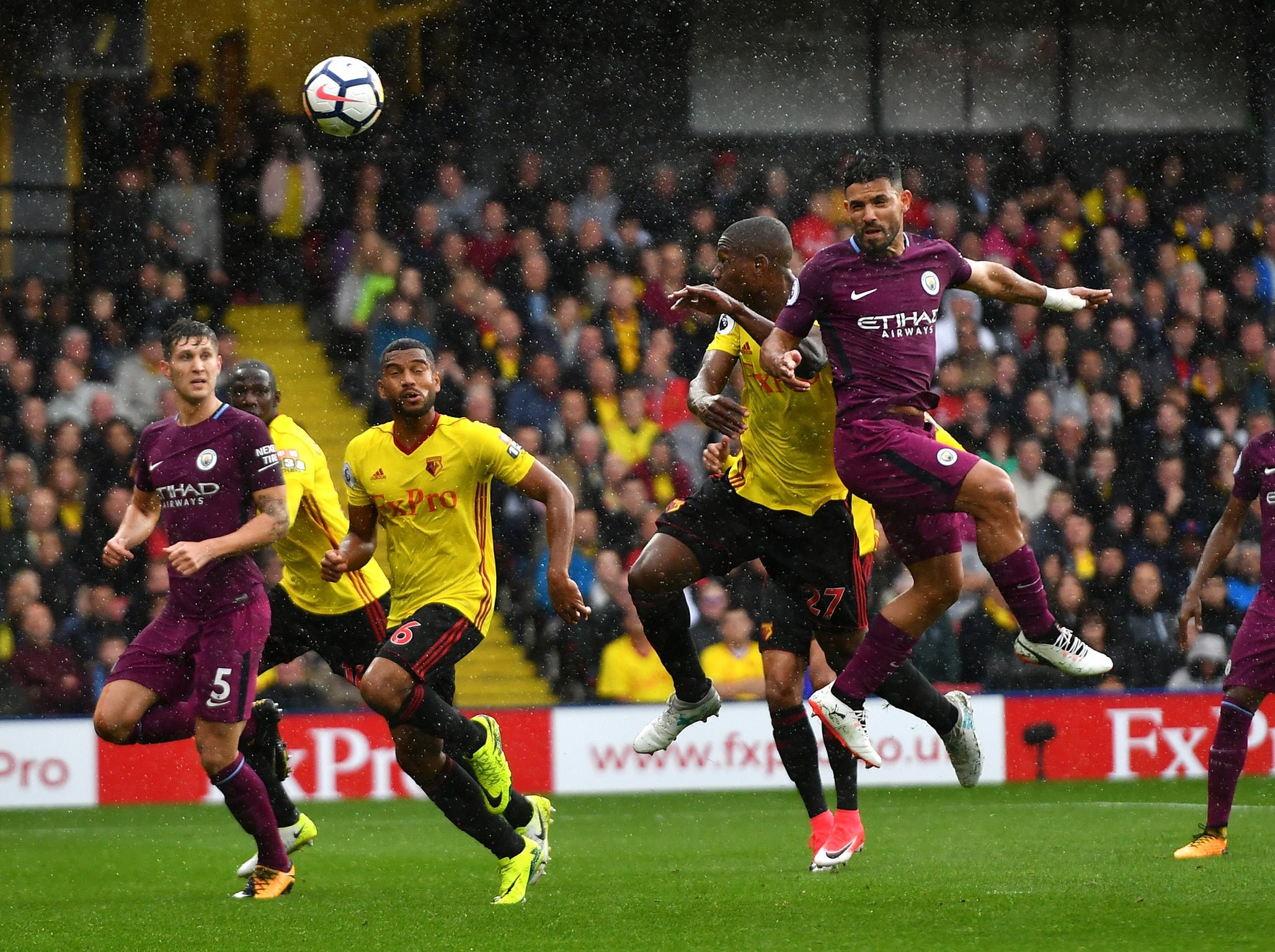 Aguero headed his side into an early lead