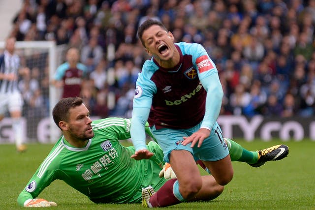 Hernandez was unable to break the deadlock for West Ham