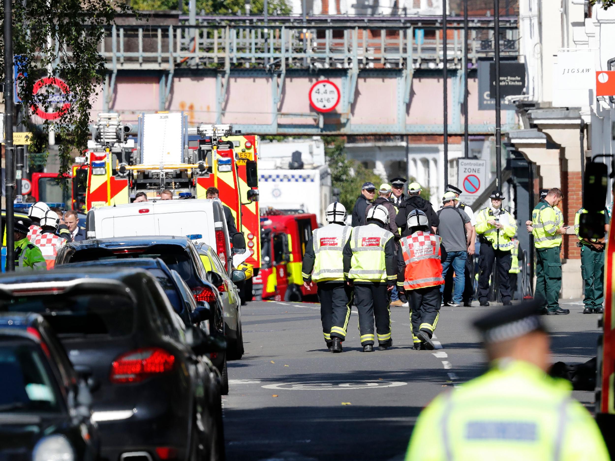 30 people were injured when the bomb partially exploded on a District Line train