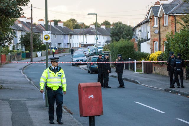 Police closed off Cavendish Street on Saturday while they searched the couple's house