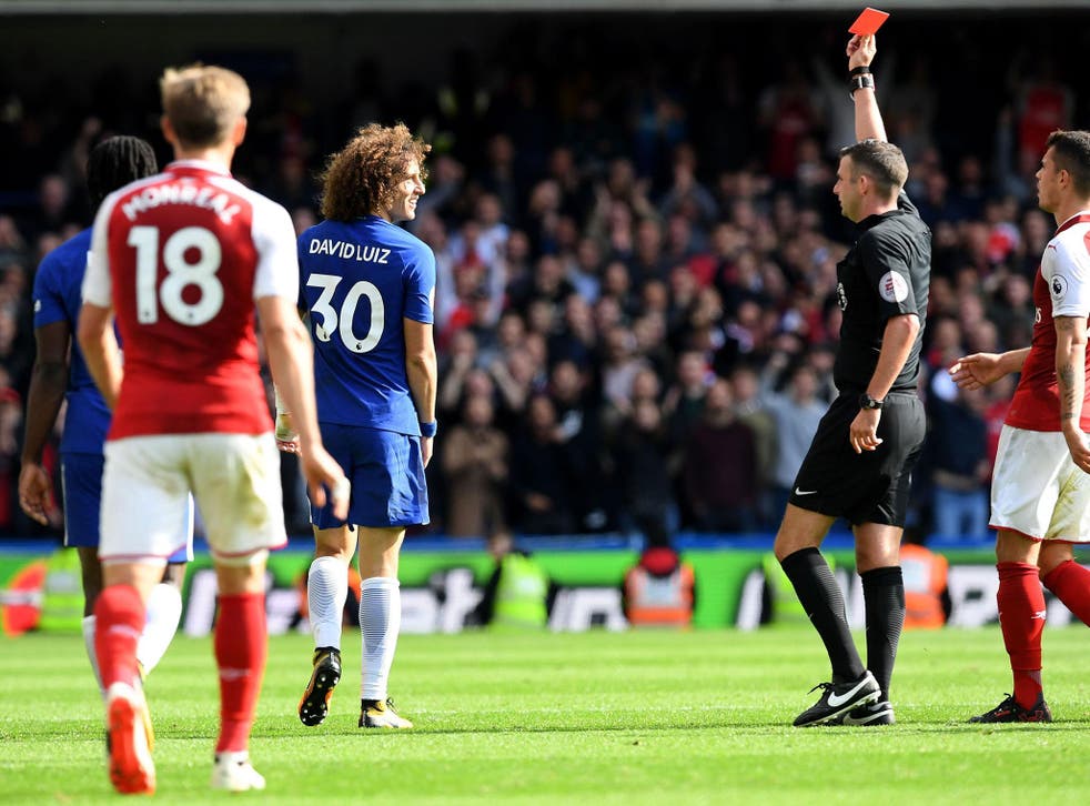David Luiz was dismissed late on but Arsenal couldn't find a winner