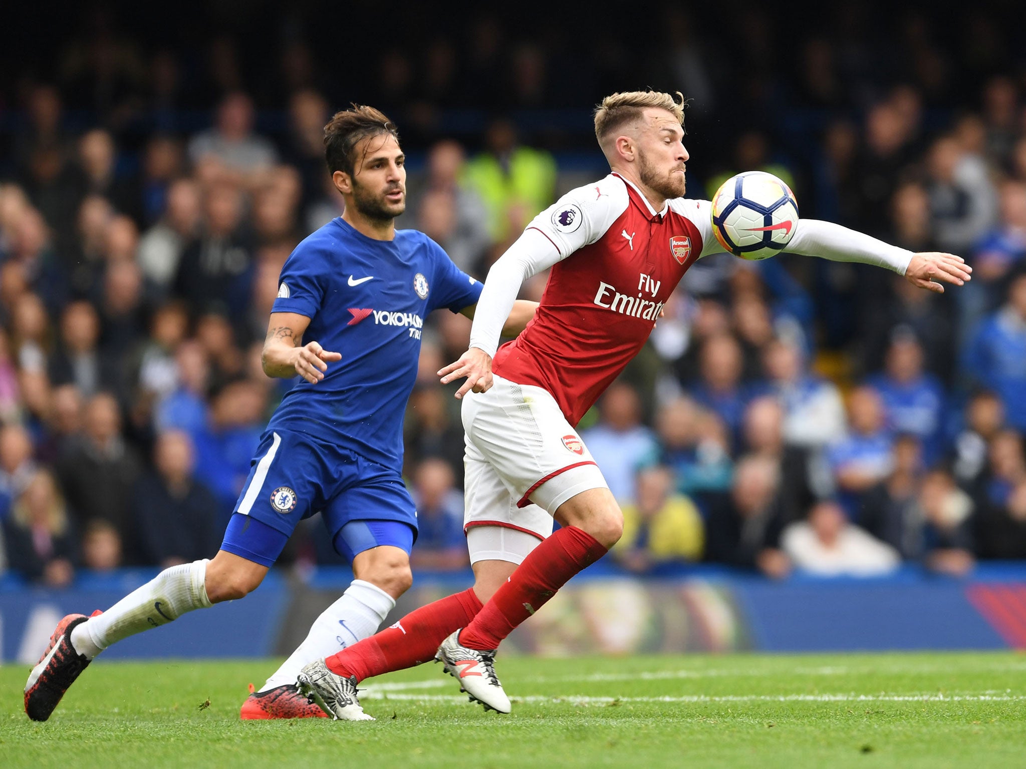 Aaron Ramsey enjoyed a dominant performance in the centre of the park