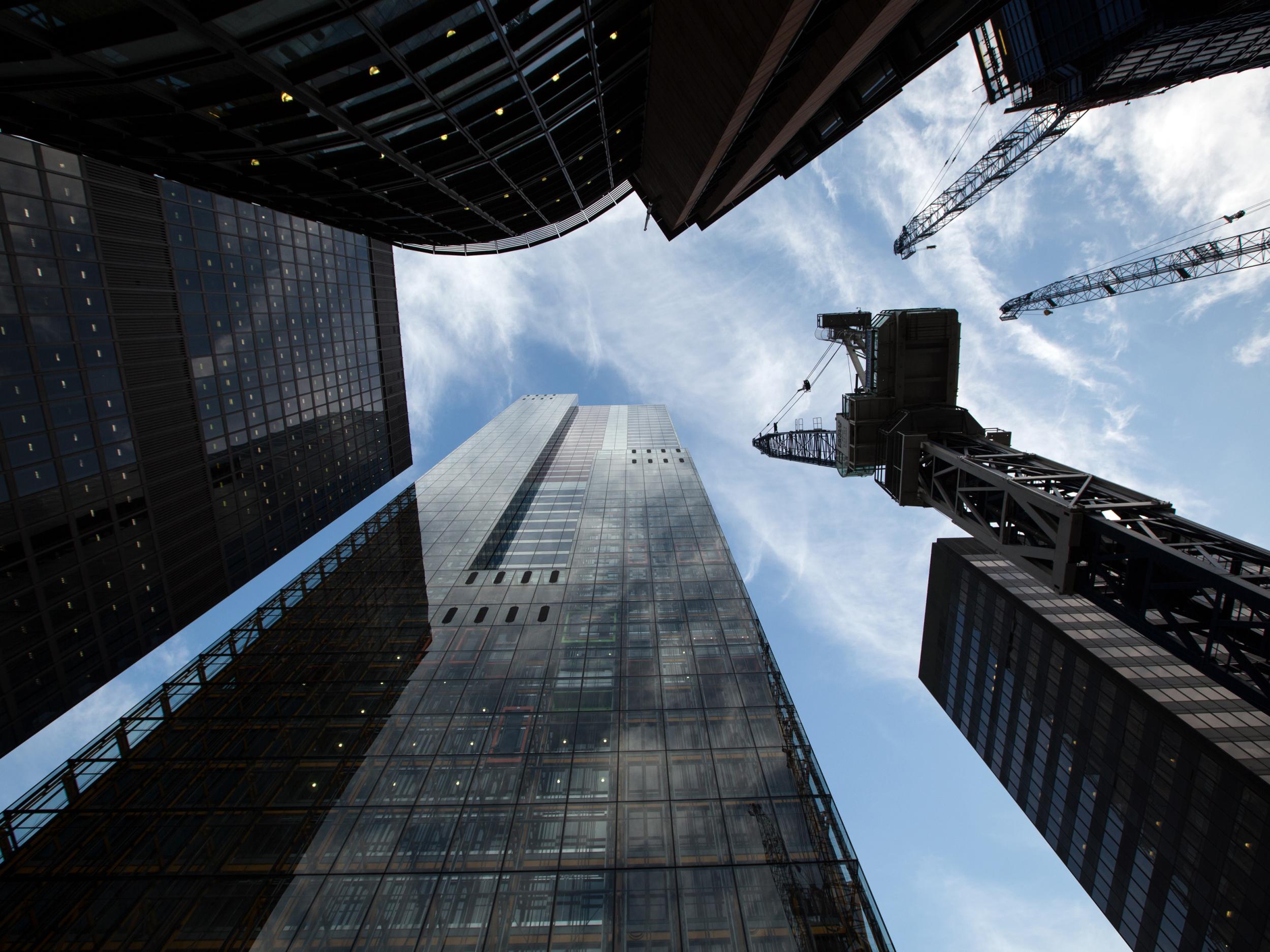 The number of empty offices is on the rise as well as fewer new construction projects
