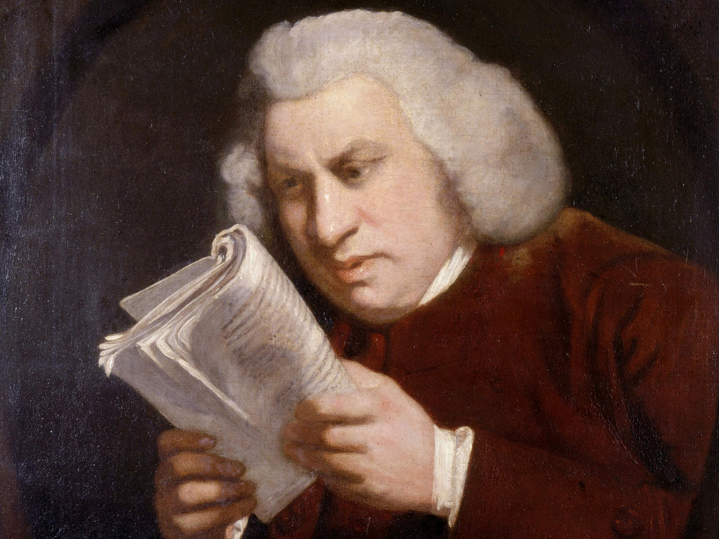 Sir Joshua Reynolds famous portrait of Dr Johnson