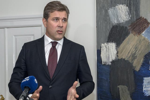 Iceland's Prime Minister Bjarni Benediktsson