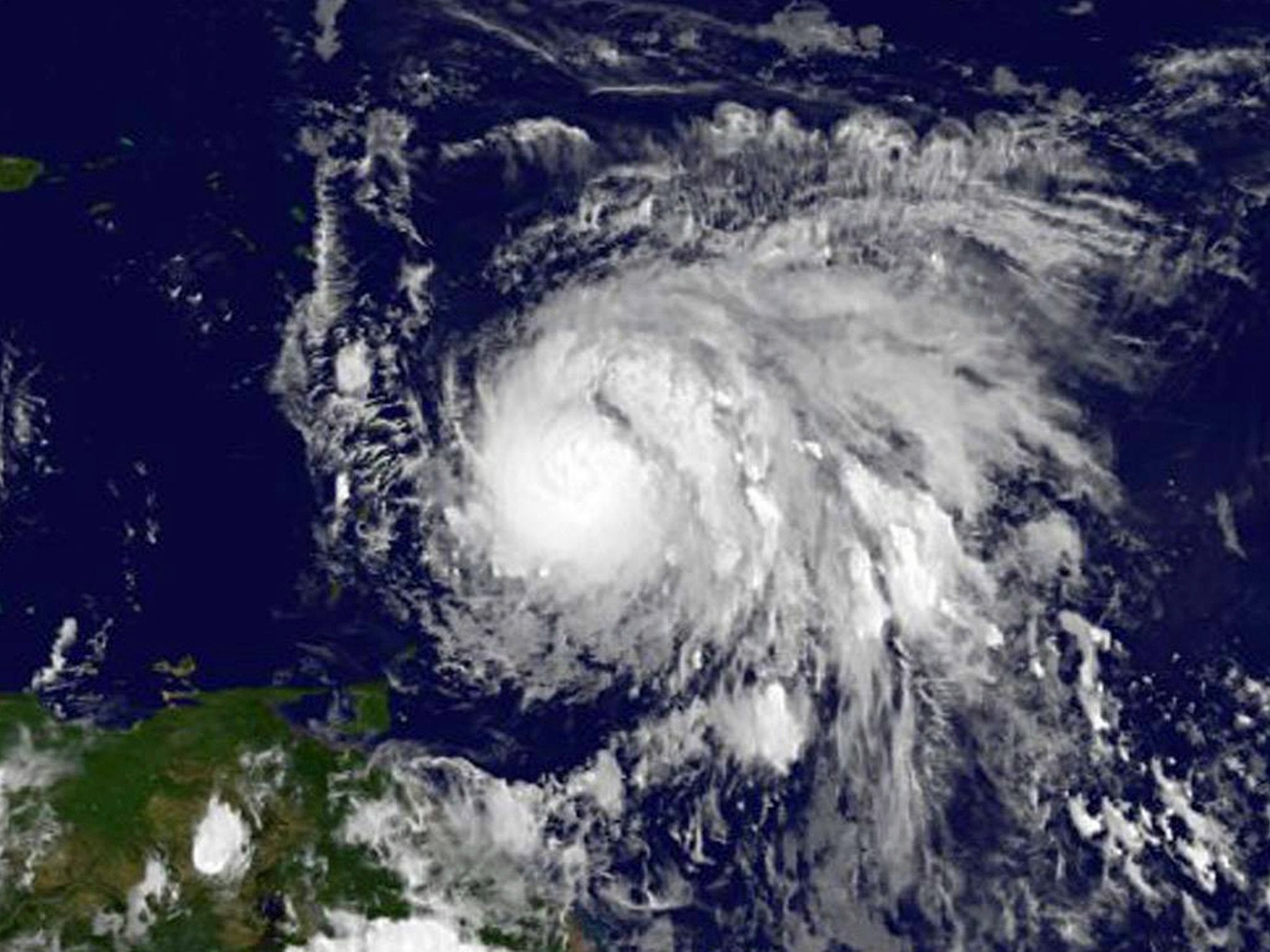Hurricane Maria is moving through the Caribbean
