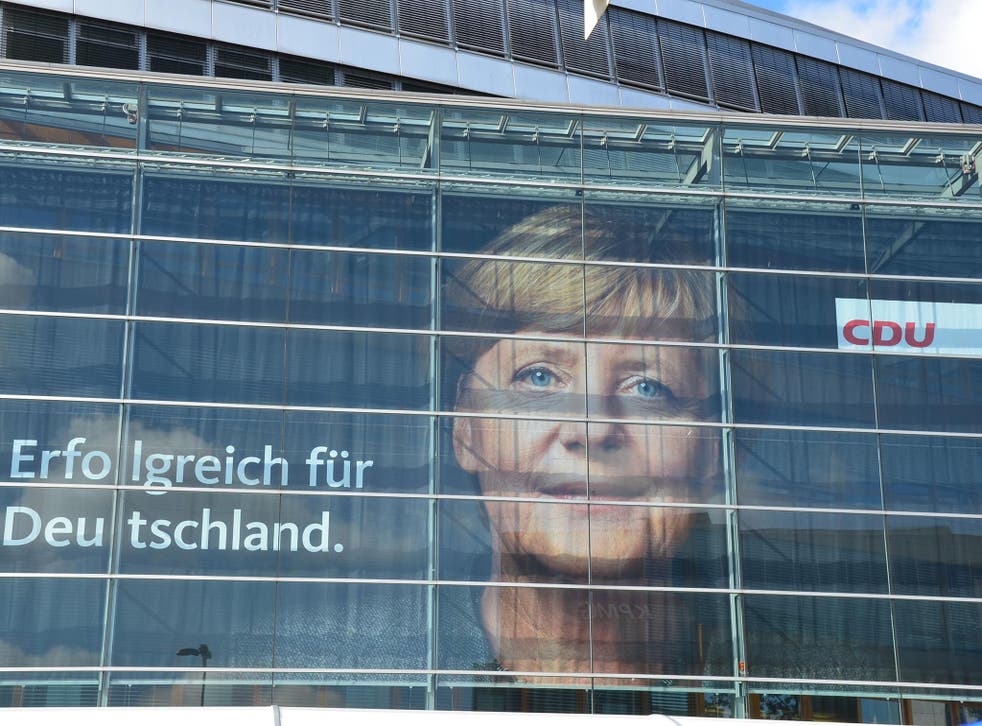 Angela Merkel has become the undisputed face of the CDU party (Chloe Farand)