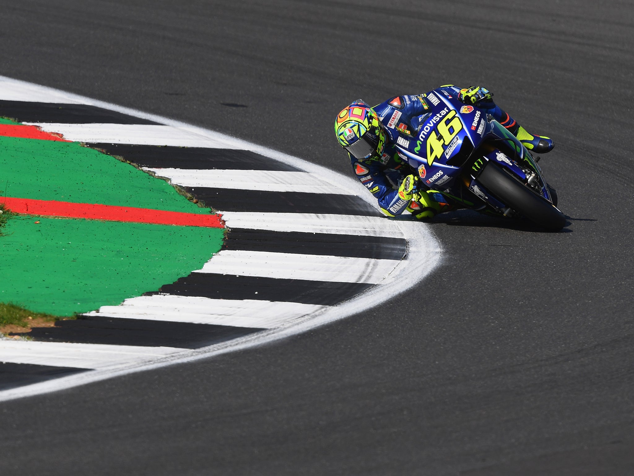 Valentino Rossi took part in testing at Misano ahead of a potential return from a broken leg this weekend