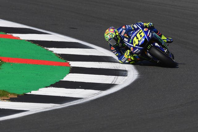 Valentino Rossi took part in testing at Misano ahead of a potential return from a broken leg this weekend