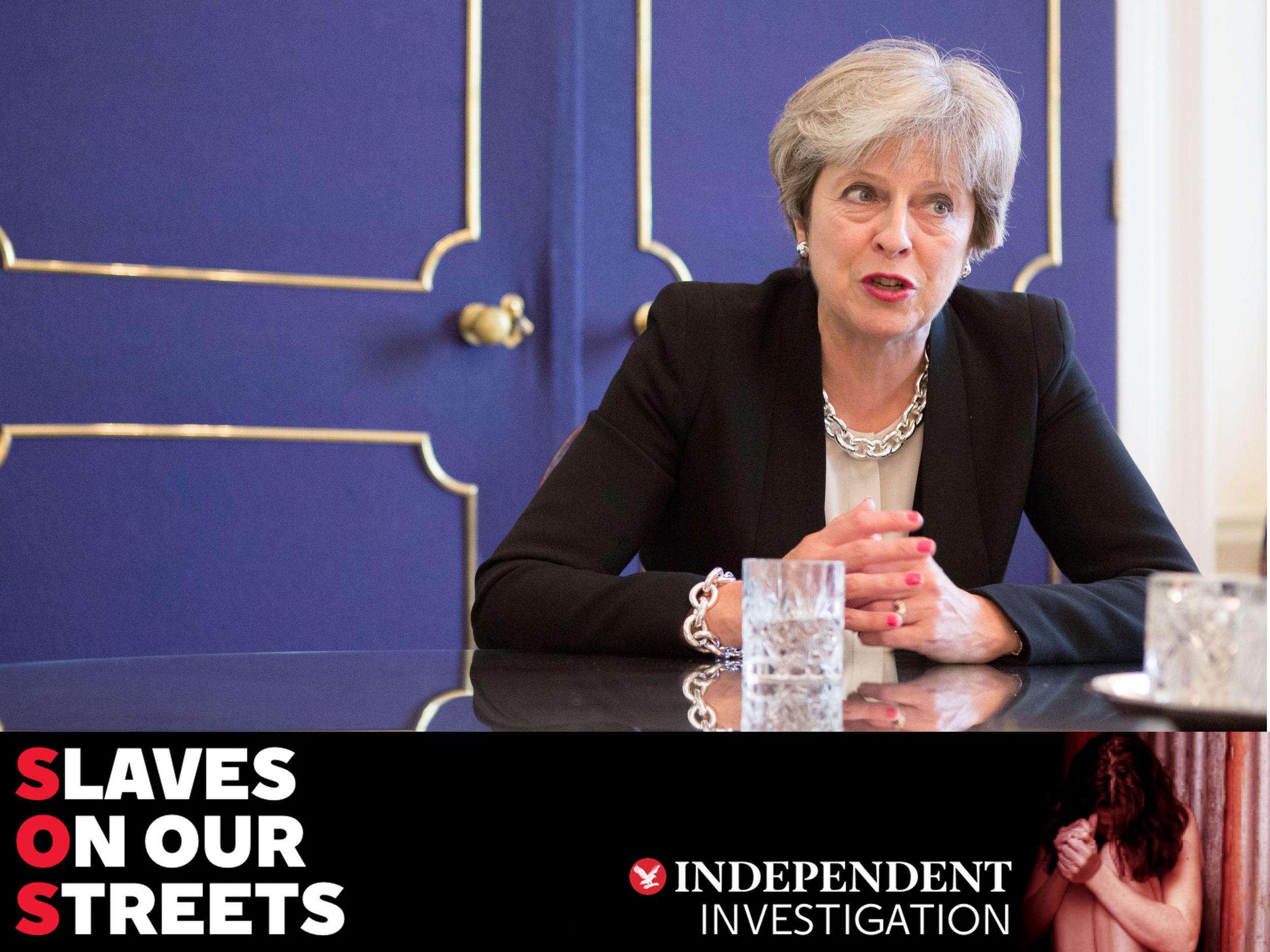 Prime Minister Theresa May at 10 Downing Street