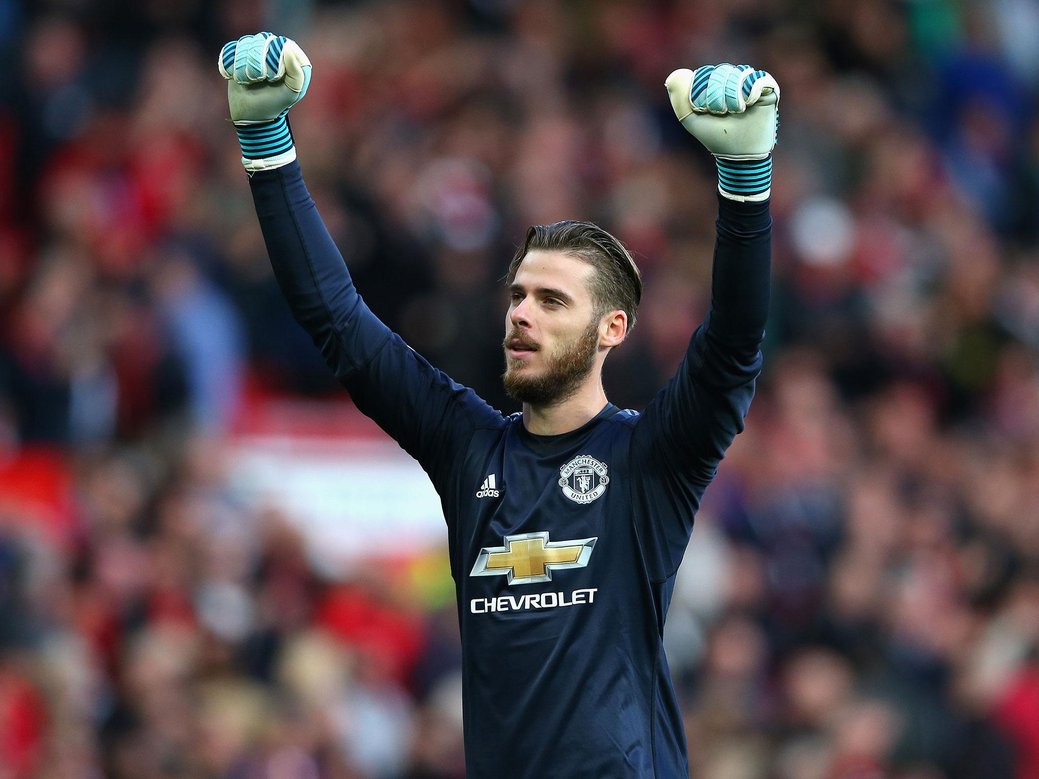 The Spaniard recorded his 100th clean sheet at United over the weekend