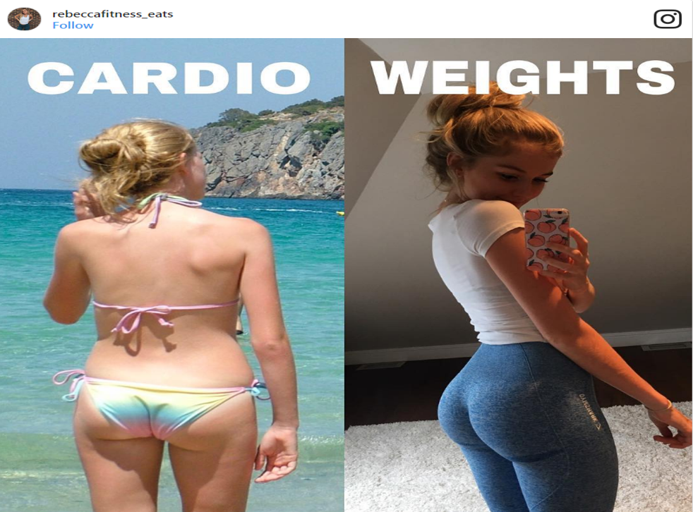 La increíble transformación de un instagramer muestra el cambio siguiendo dieta y haciendo ejercicio fitness y pesas