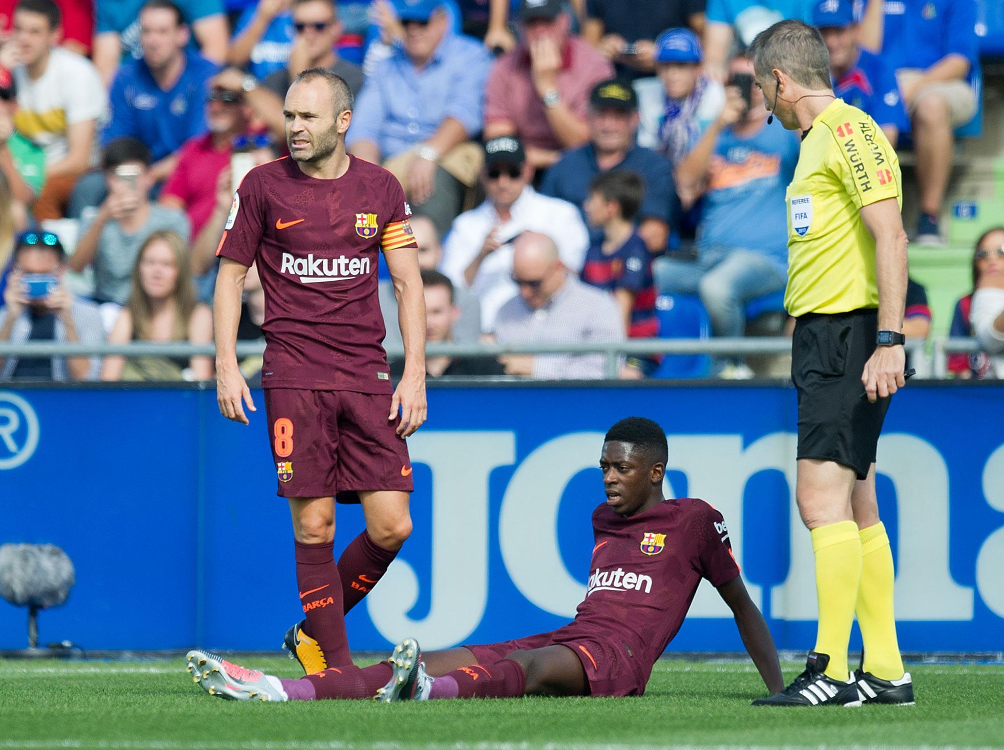 Ousmane Dembele will be sidelined until 2018