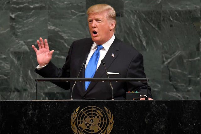 Donald Trump gave an incendiary speech at the UN