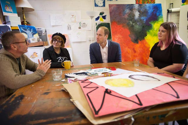 Prince William asked Jason, Heather and Grace, former clients of the Spitalfields Crypt Trust, whether drugs should be legalised