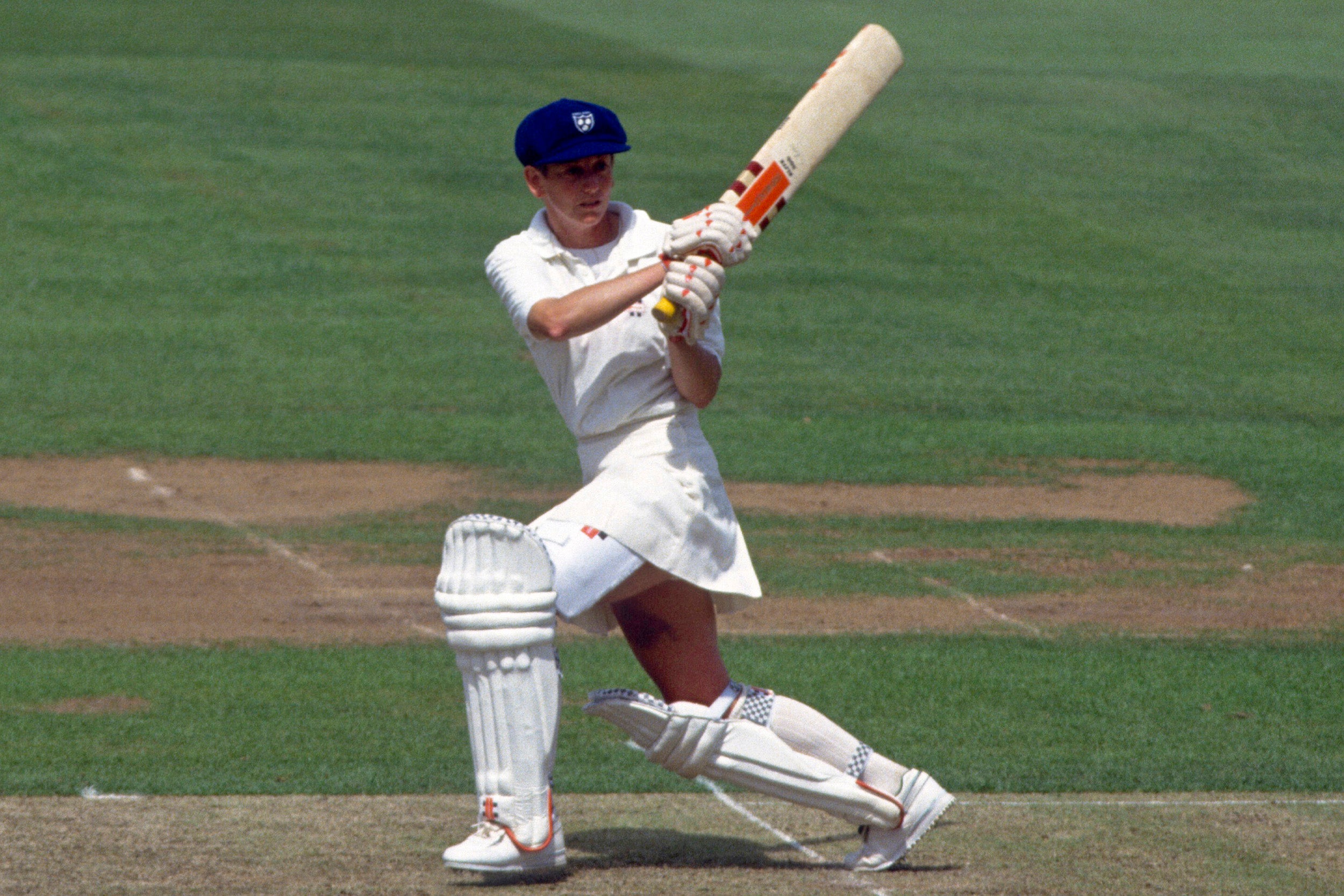 Brittin puts in a historic performance at the Women's World Cup Final between England and New Zealand at Lord's in 1993