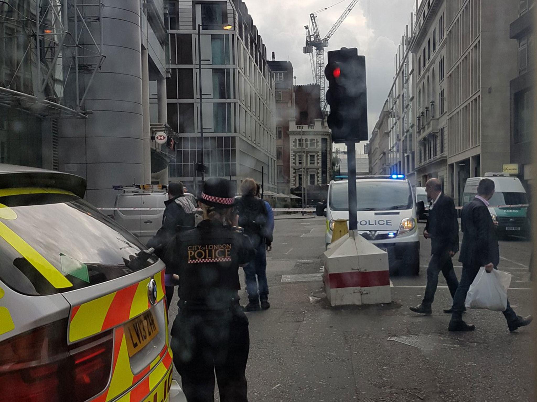 Liverpool Street was cordoned off by police after a security alert on 20 September