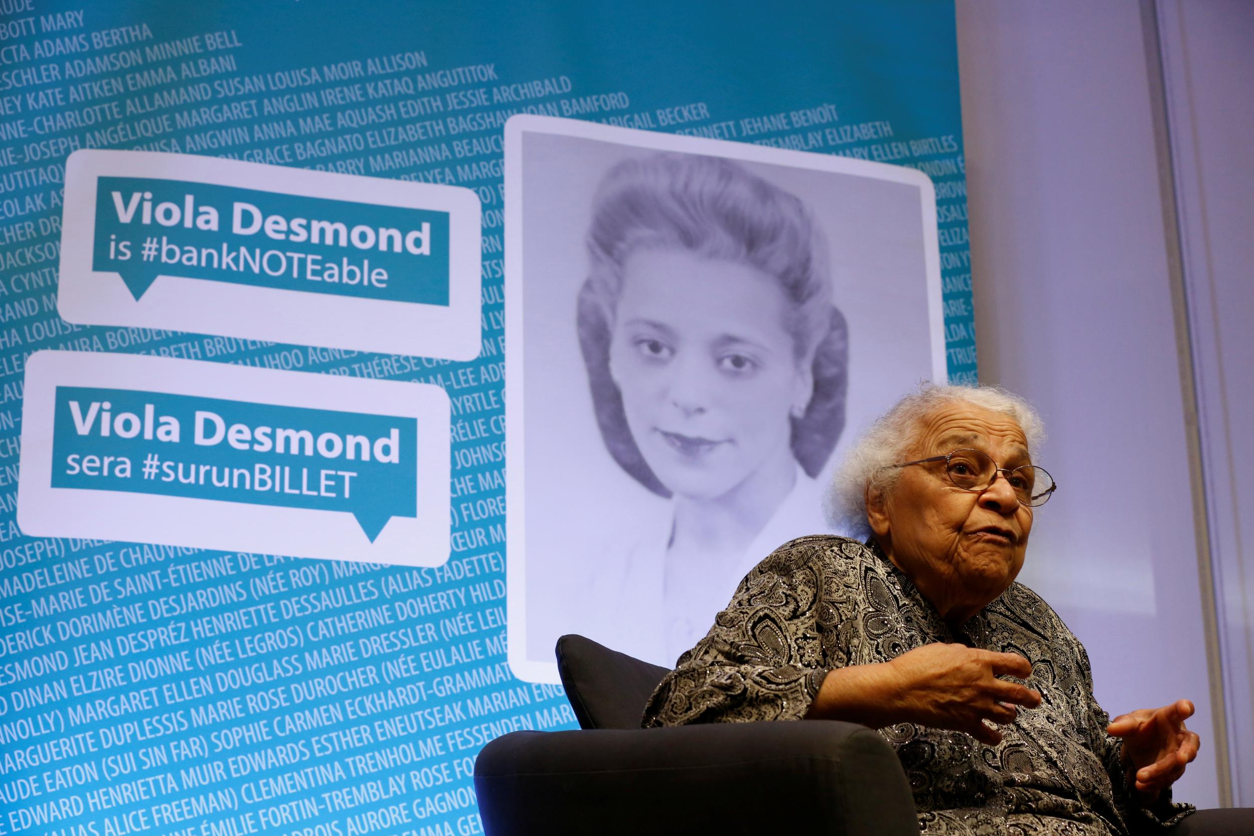 Viola Desmond refused to leave a white-only section of a theatre in 1946