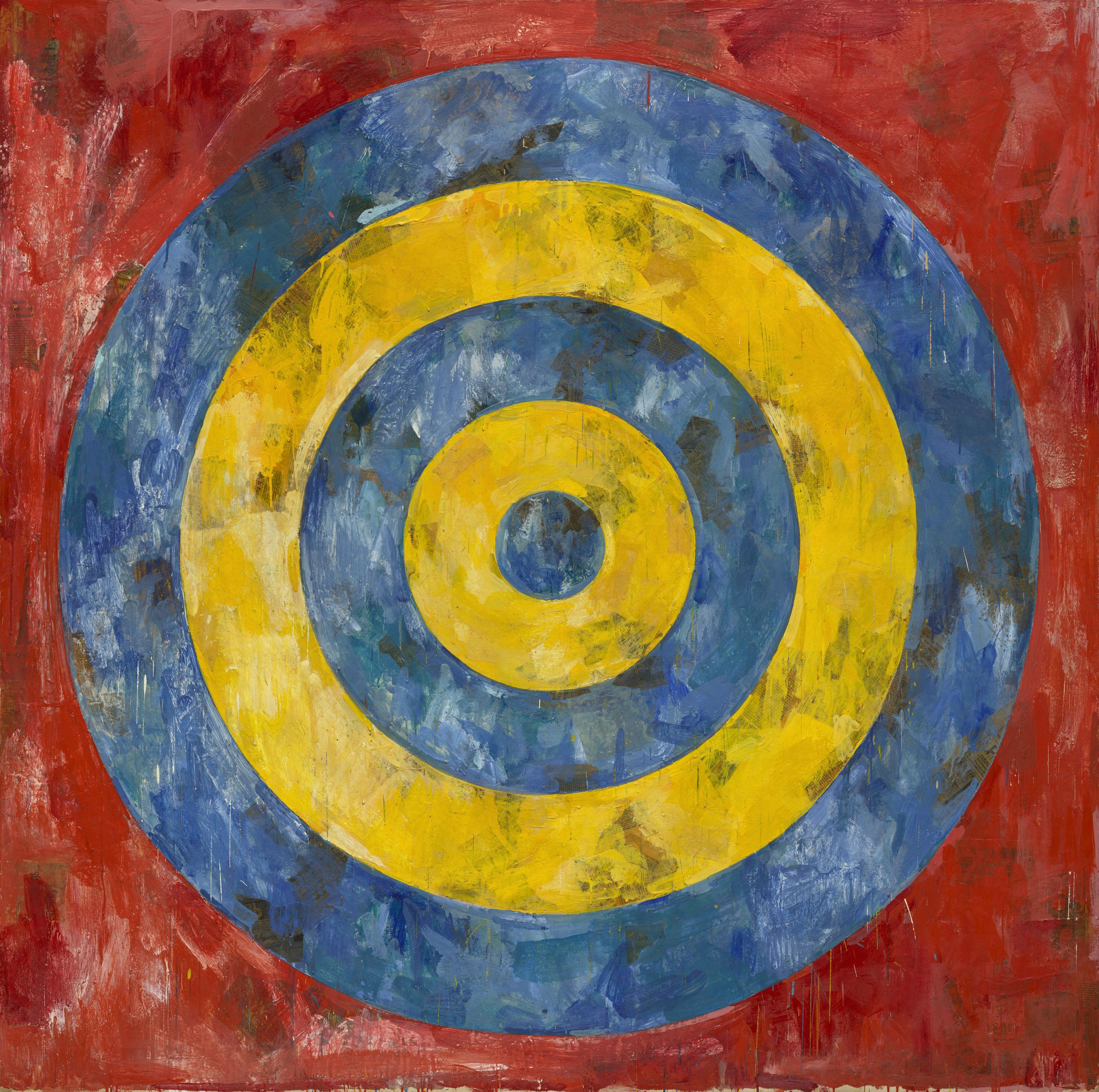 Jasper Johns, Target, 1961. Encaustic and collage on canvas (The Art Institute of Chicago © Jasper Johns / VAGA, New York / DACS, London. Photo: © 2017. The Art Institute of Chicago / Art Resource, NY / Scala, Florence)