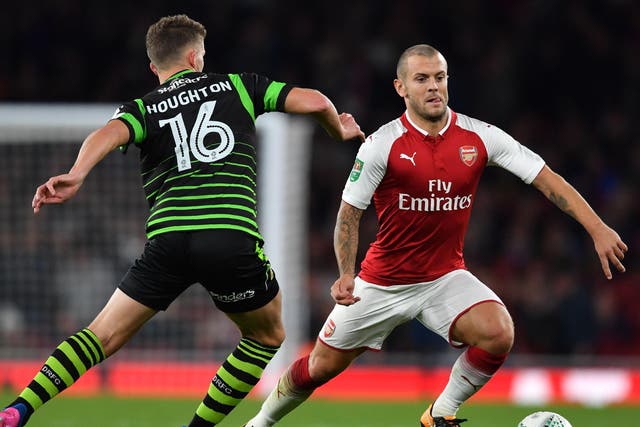 Jack Wilshere enjoyed a strong game in his first start of the season