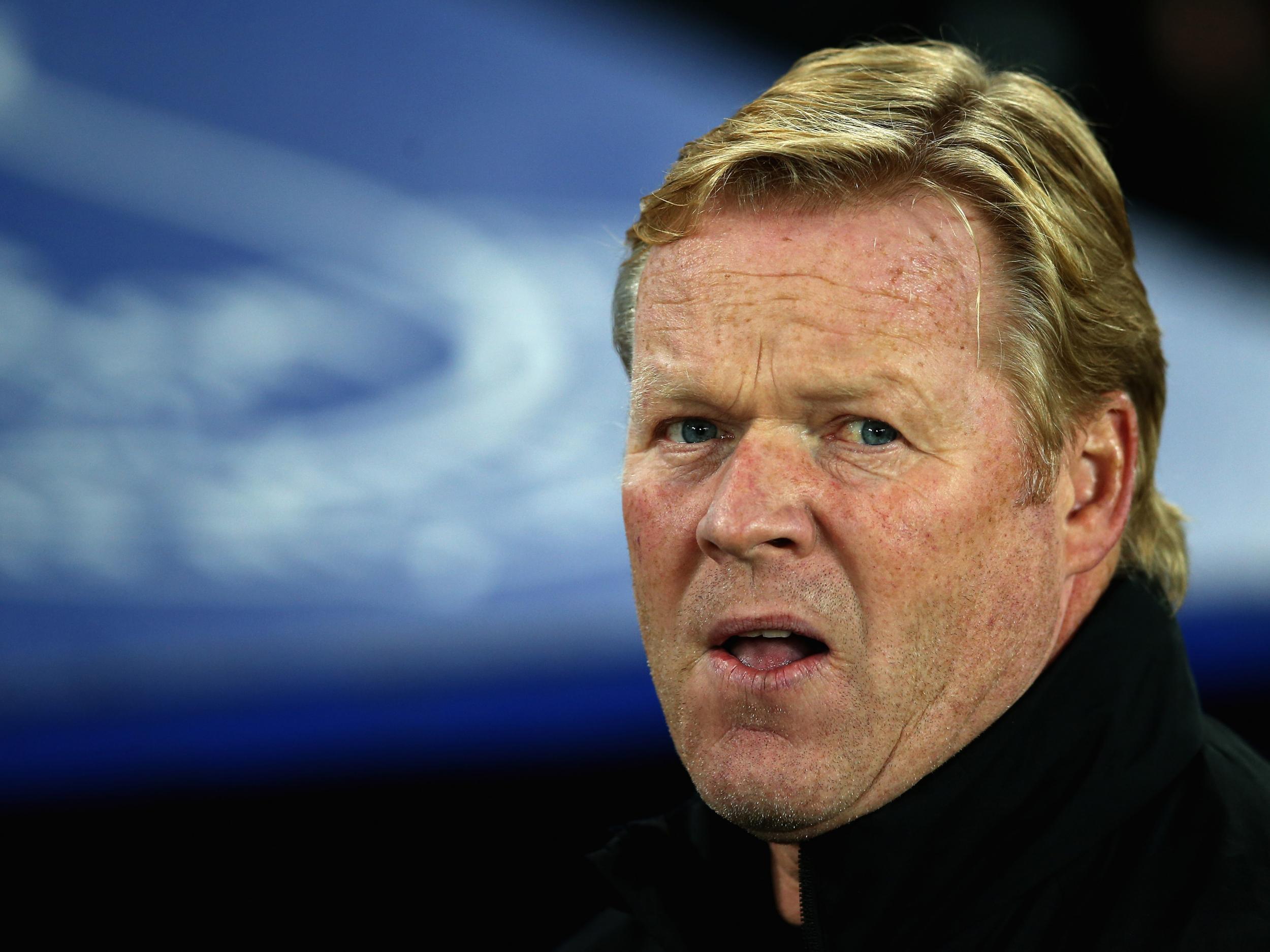 &#13;
The pressure is on for Koeman at Goodison Park &#13;