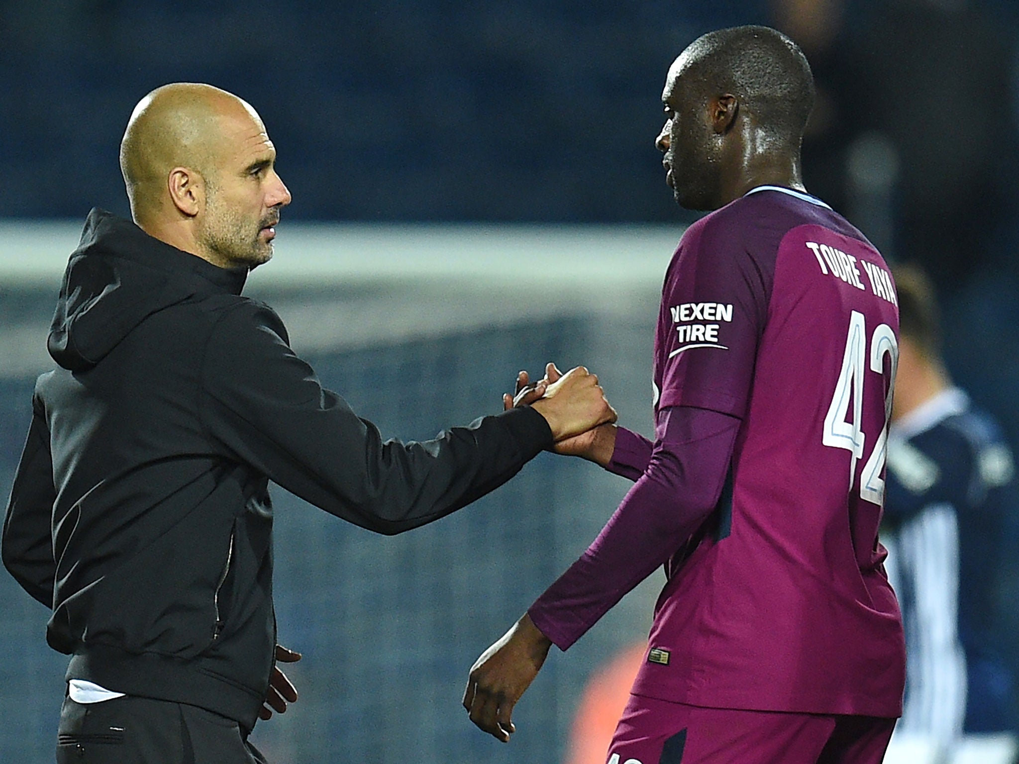 Yaya Toure made his return to Pep Guardiola's side on Wednesday night