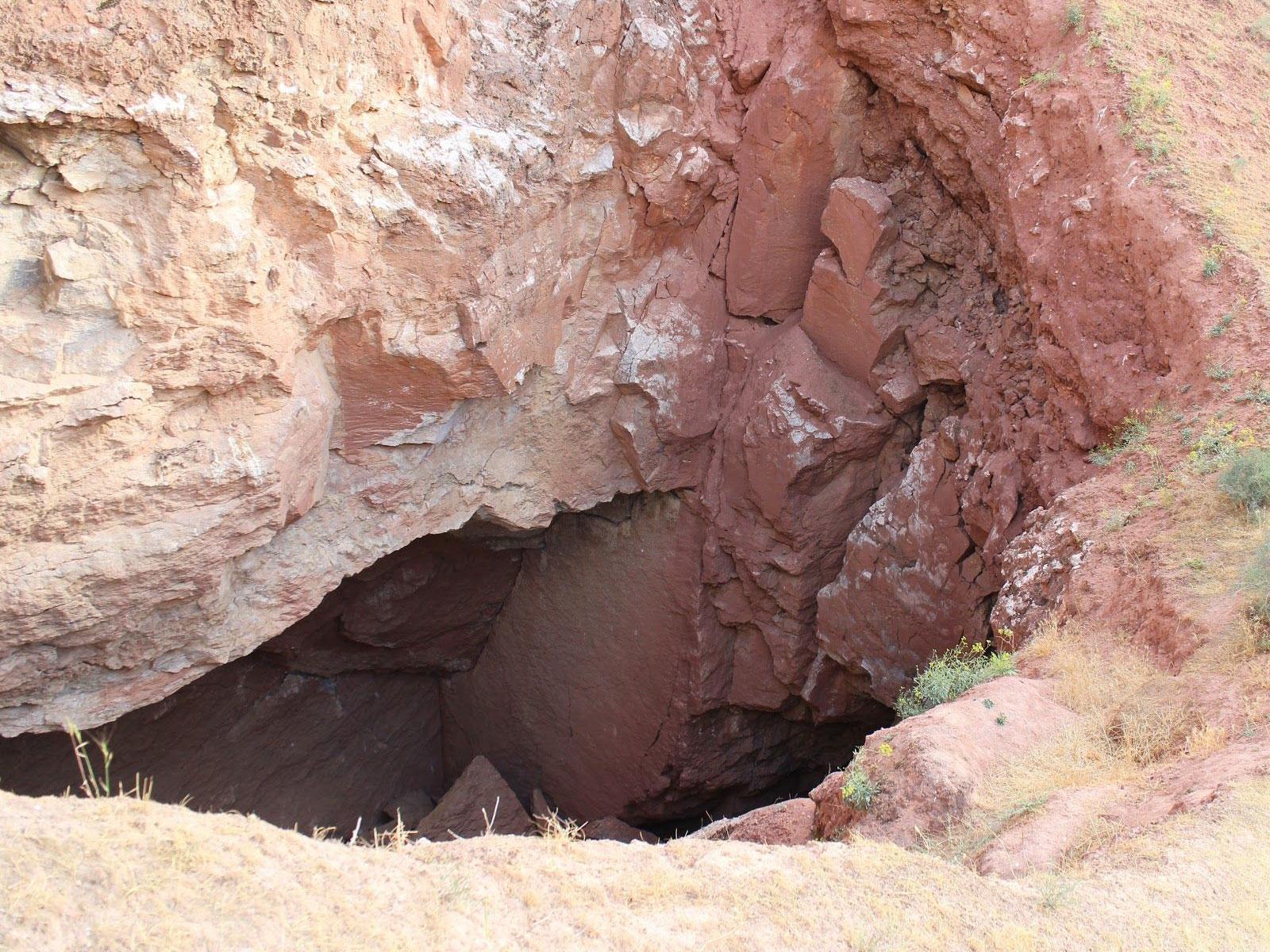 Entrance of the Kaptarhana cave in Lebap Province, eastern Turkmenistan, where the new species was found