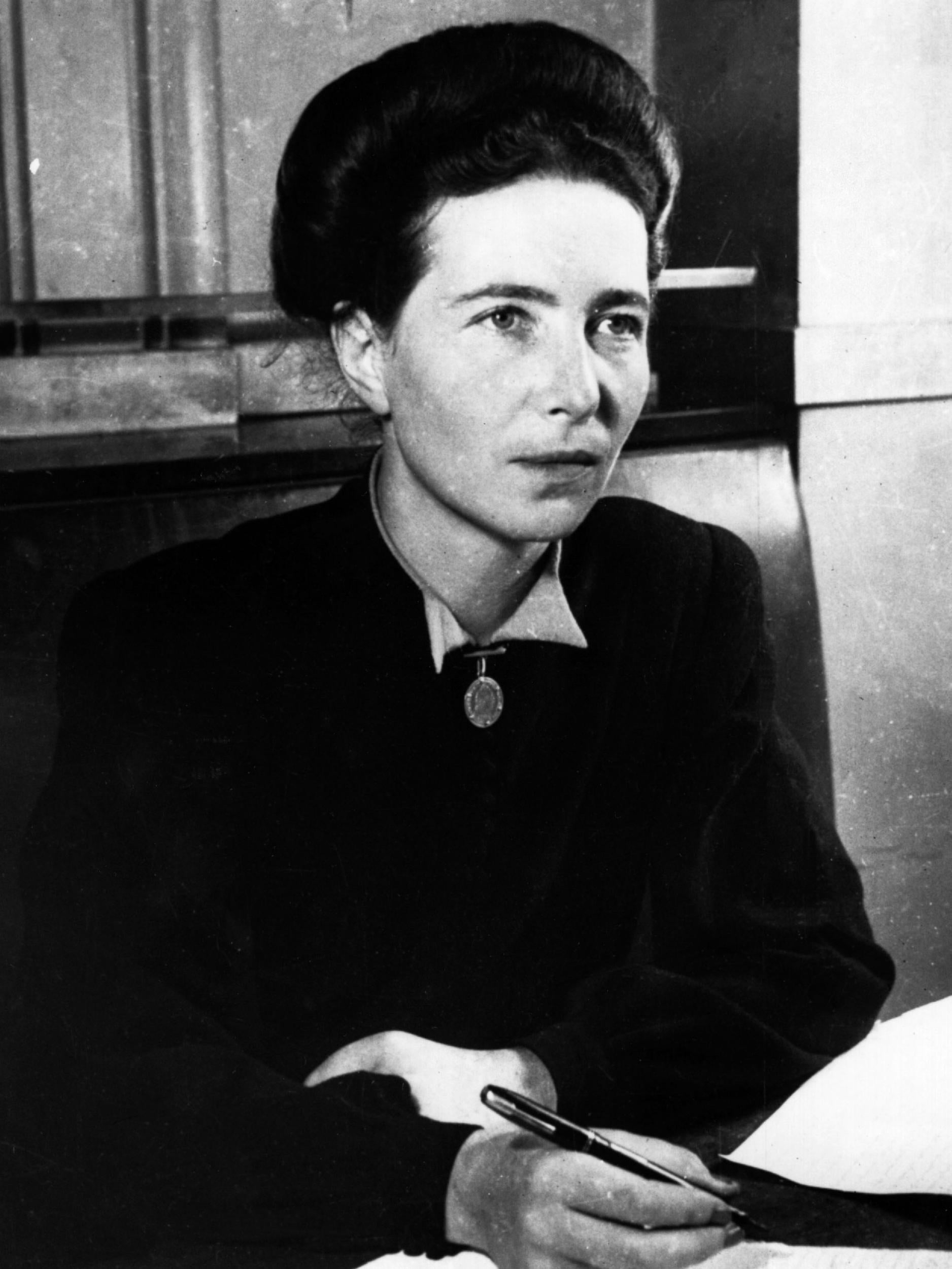 Simone de Beauvoir wrote ‘The Second Sex’ in 1949; it was banned by the Vatican (Hulton Archive/Getty)