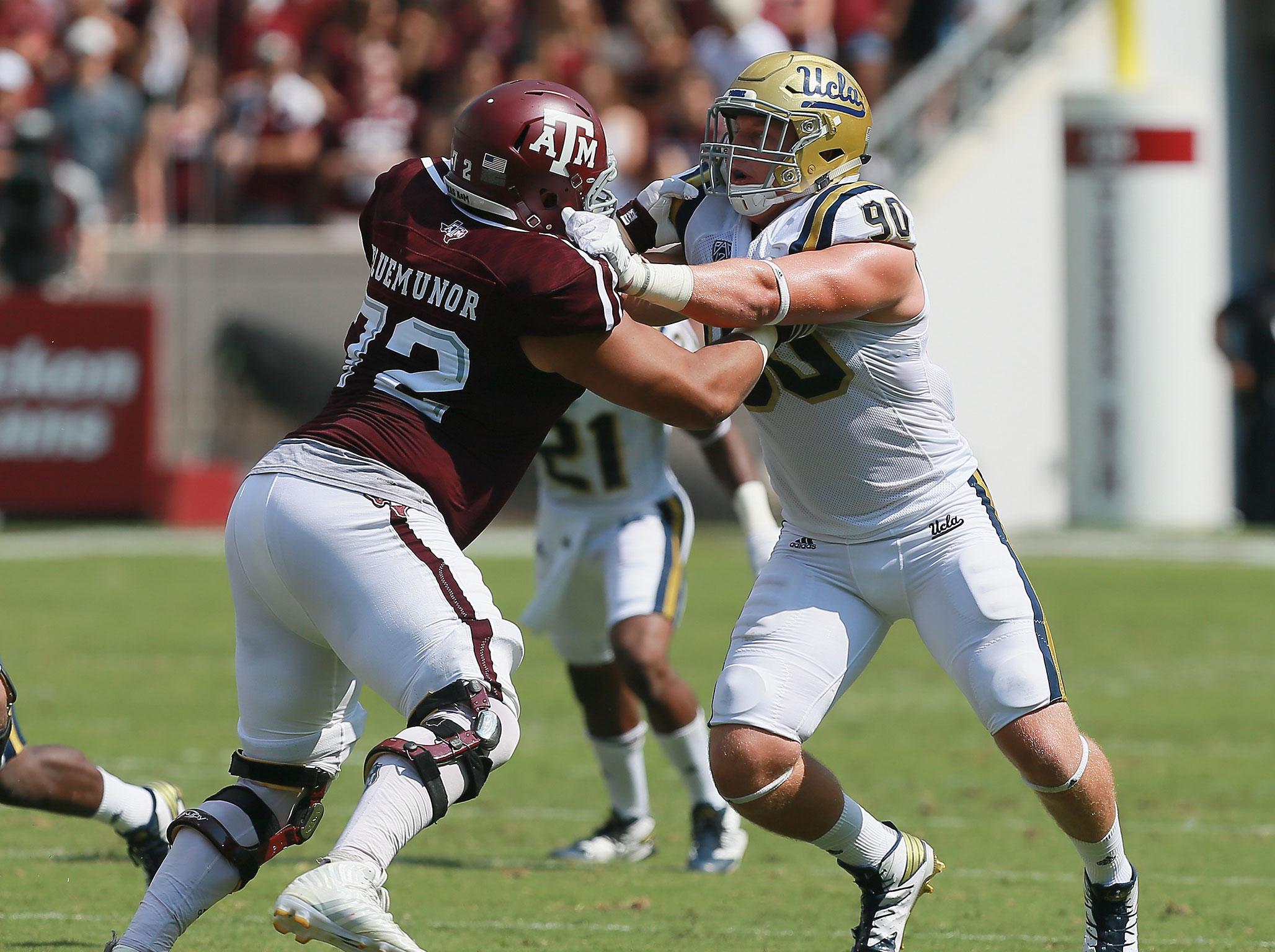 Eluemunor was drafted out of Texas A&amp;M in the fifth round of this year's draft