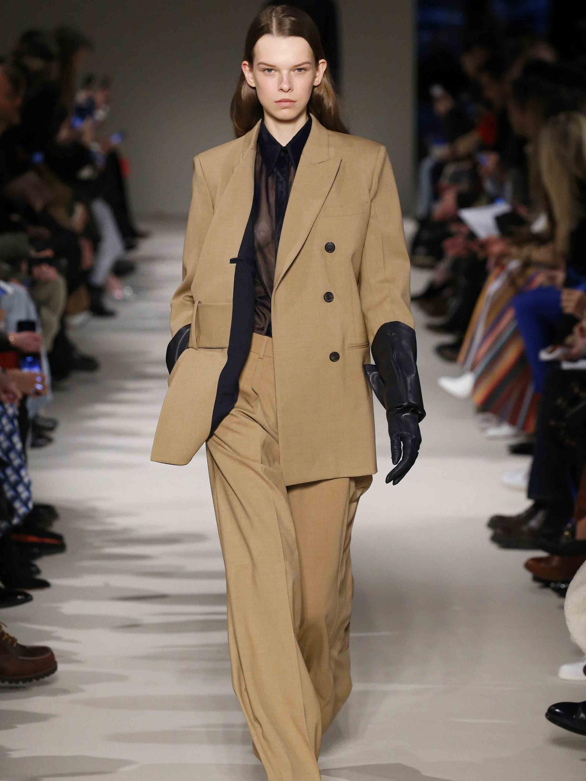 Victoria Beckham rolled out a refined collection of suits