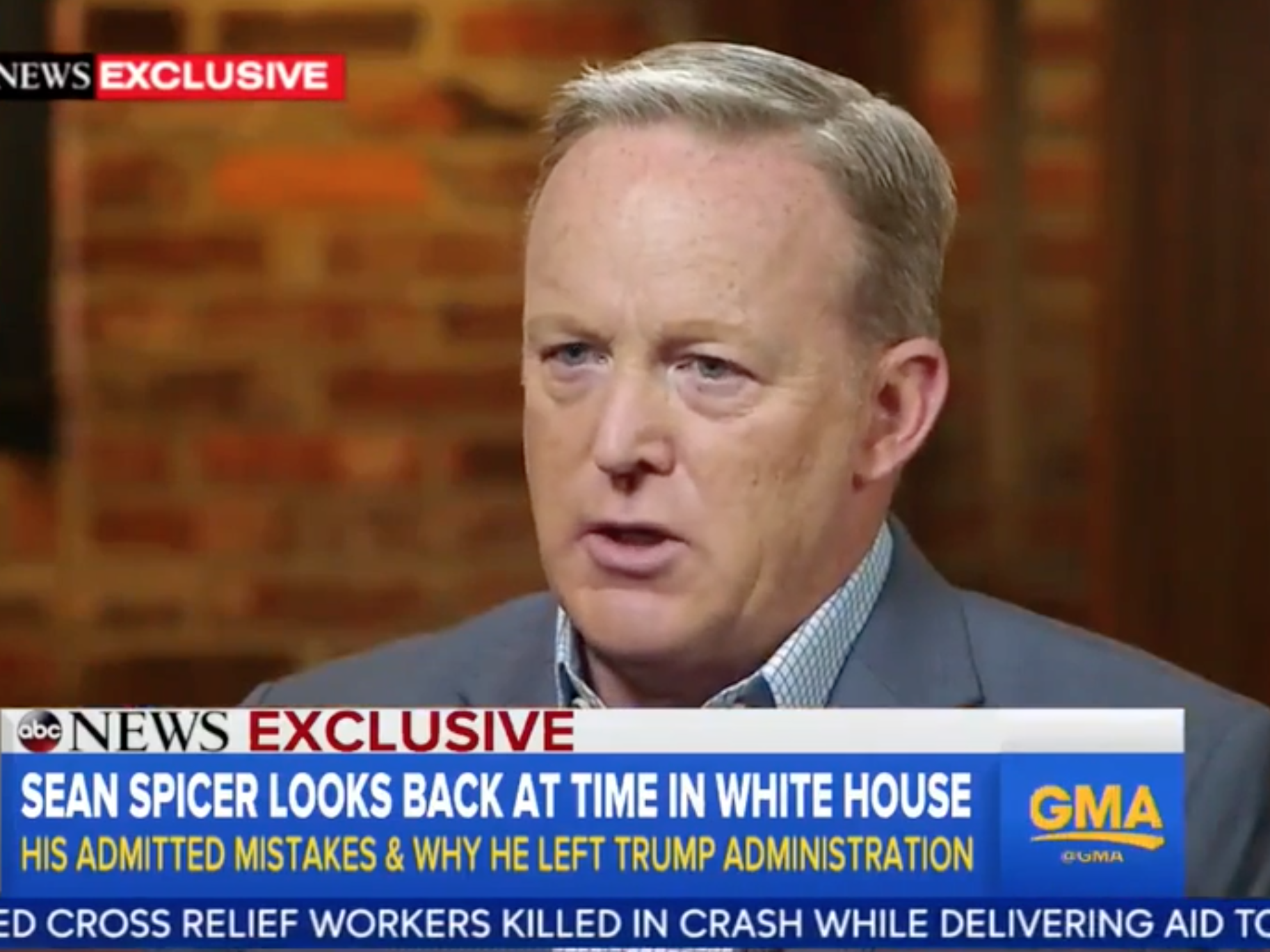 Former White House Press Secretary Sean Spicer speaks out on his time in the Trump administration in an interview with ABC News