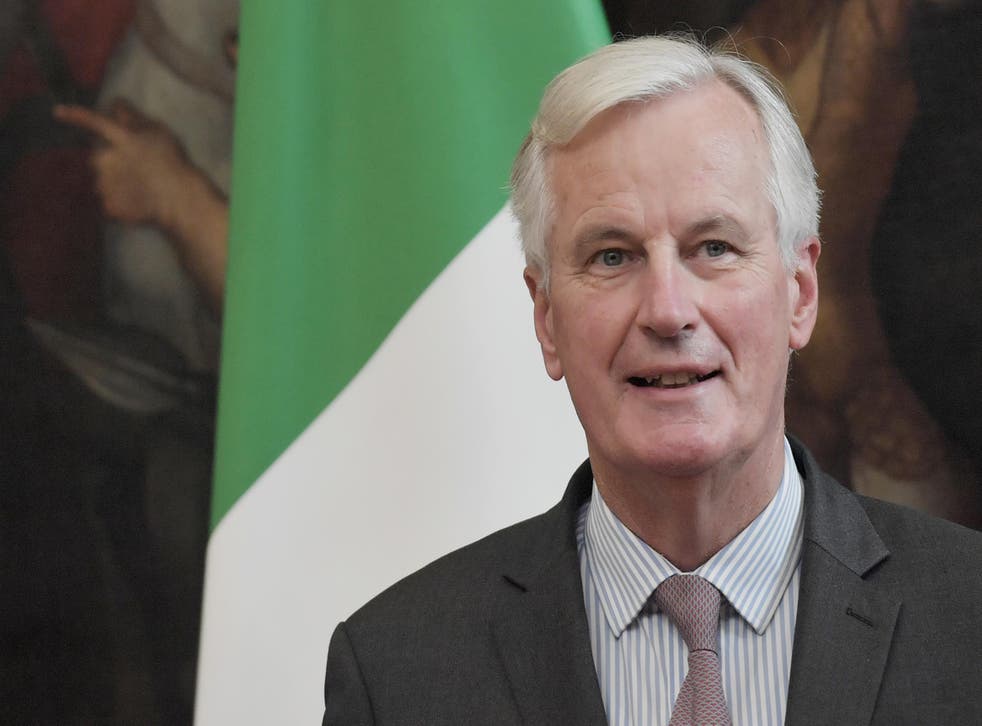 Michel Barnier is visiting Rome on his tour of European capitals