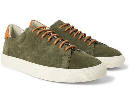 Richard James paragon leather-trimmed suede sneakers, £195, Mr Porter