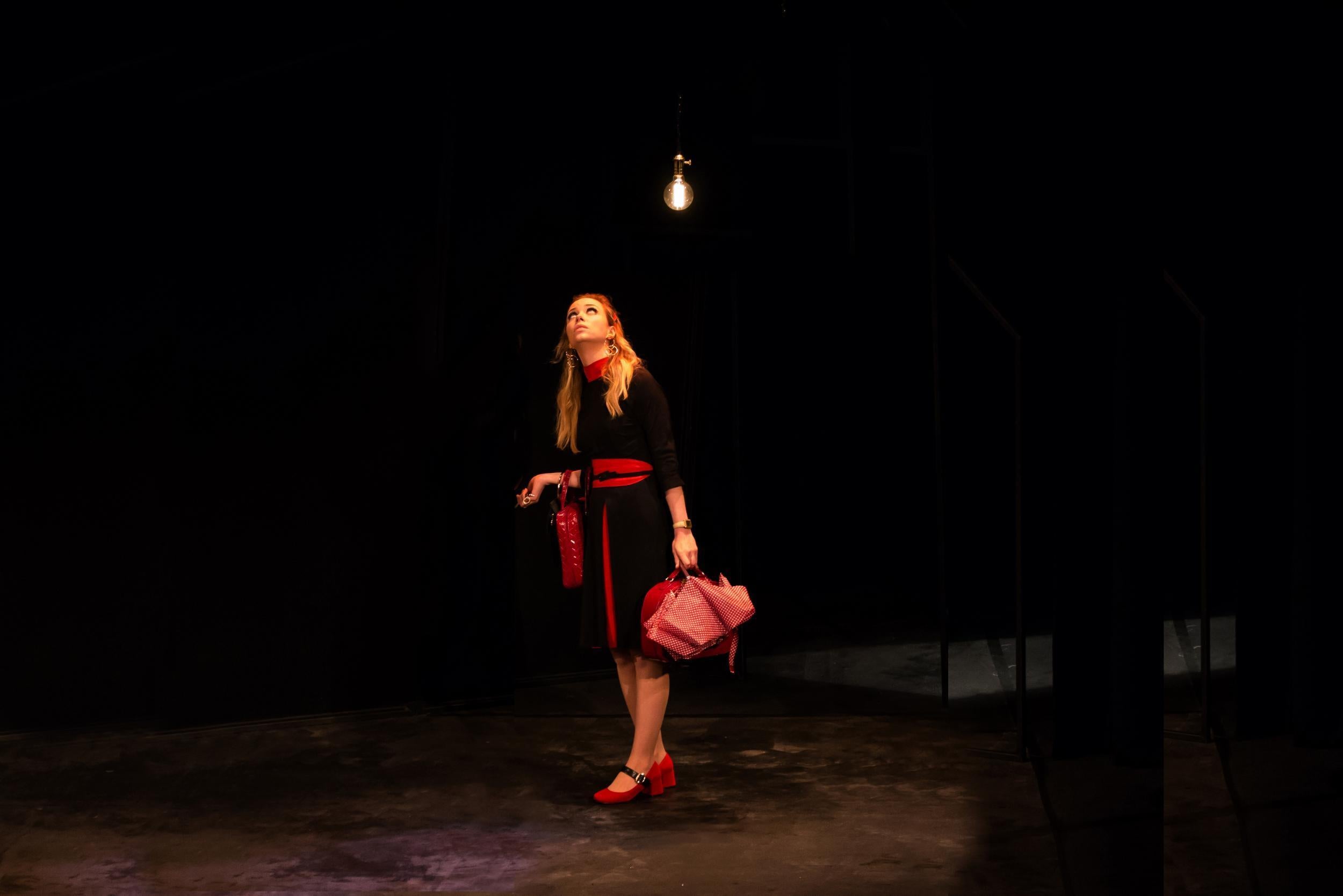 Antonia Kinlay in The Revlon Girl at Park Theatre