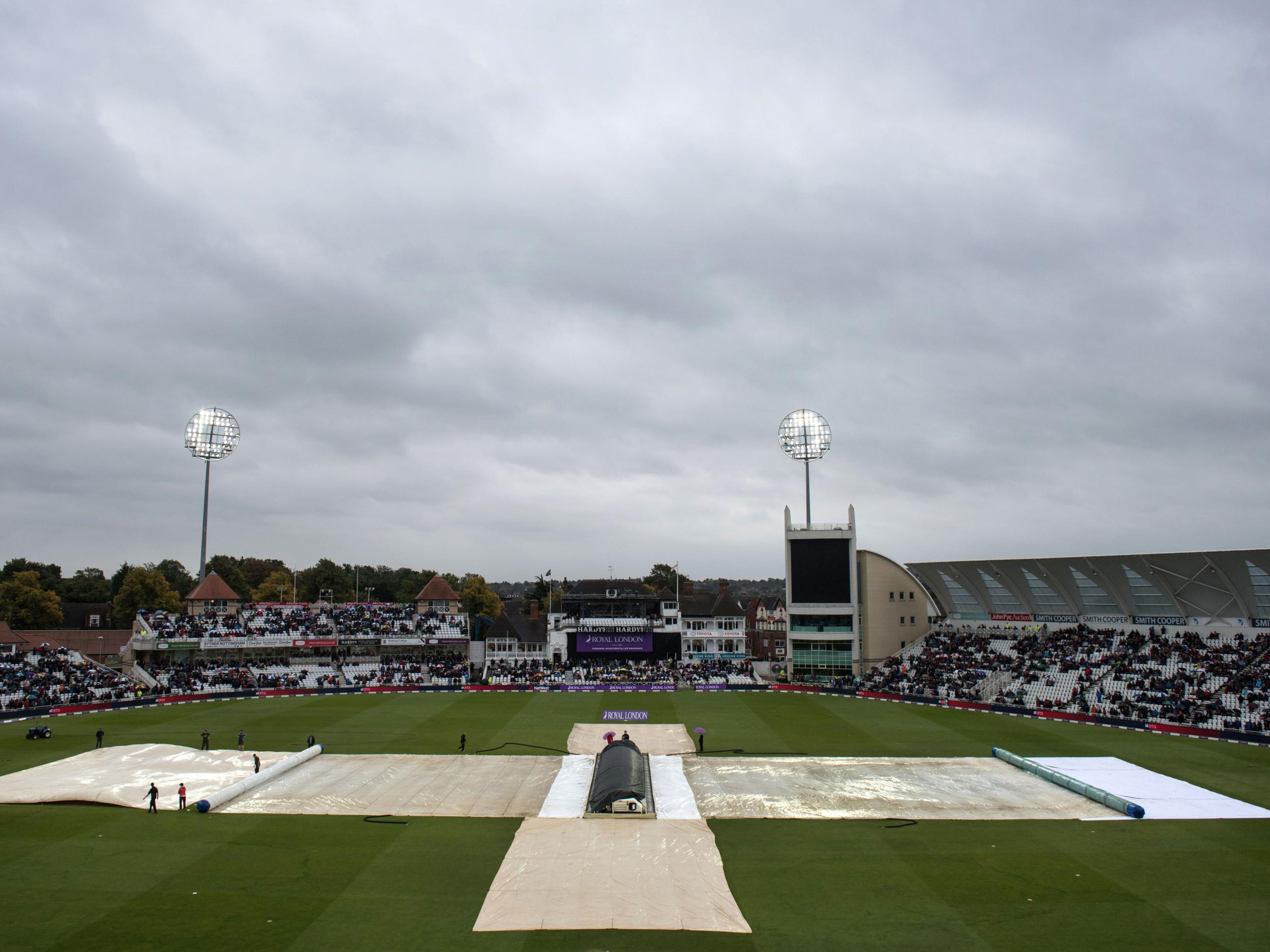 The day's action at Trent Bridge was called off for rain