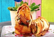Yorkshire puddings have been turned into burrito-style wraps