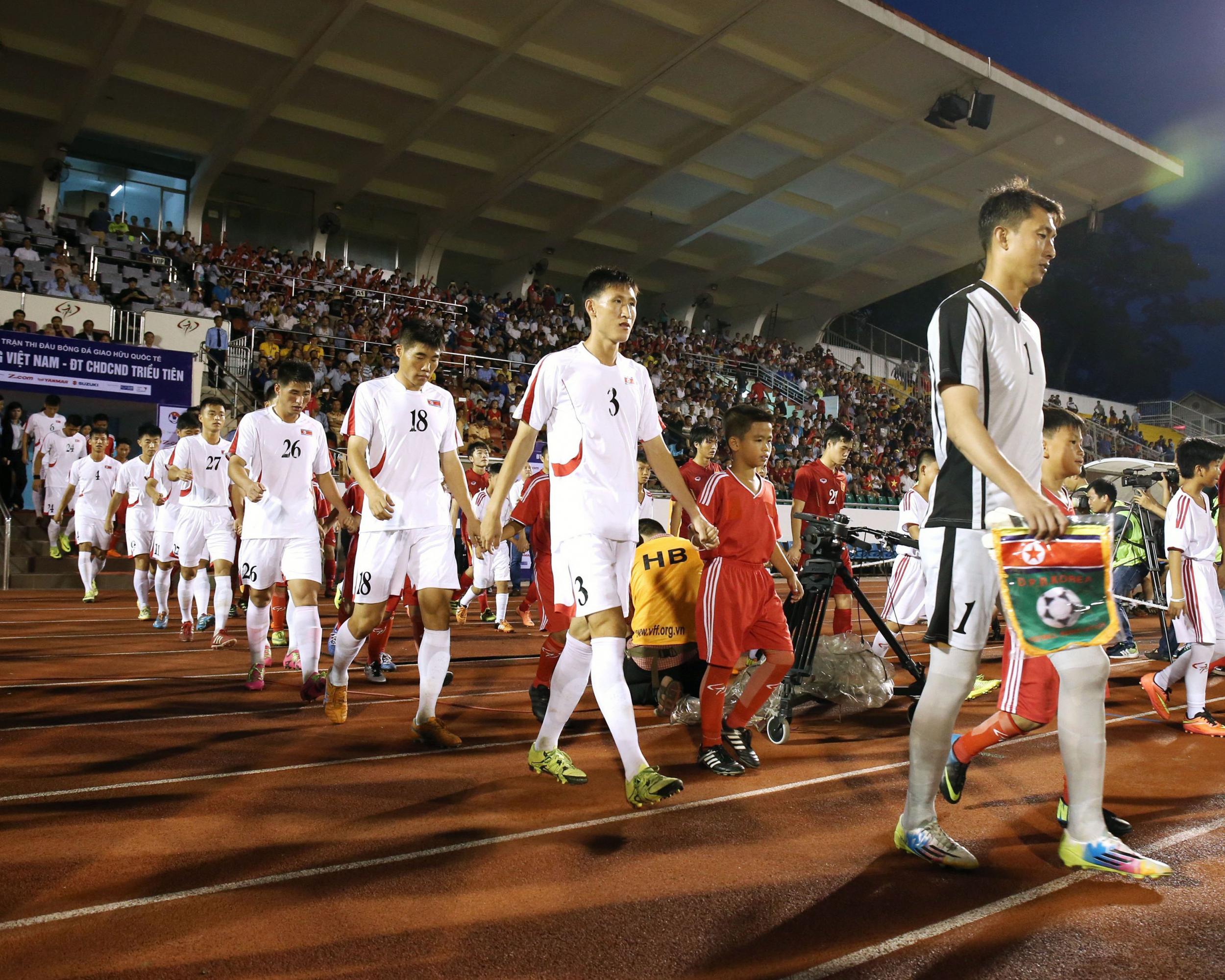North Korea played against White's Guam side