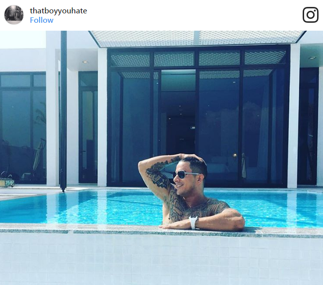 SPOTTED: TYGA DONS LOUIS VUITTON SUNGLASSES POOLSIDE IN MYKONOS