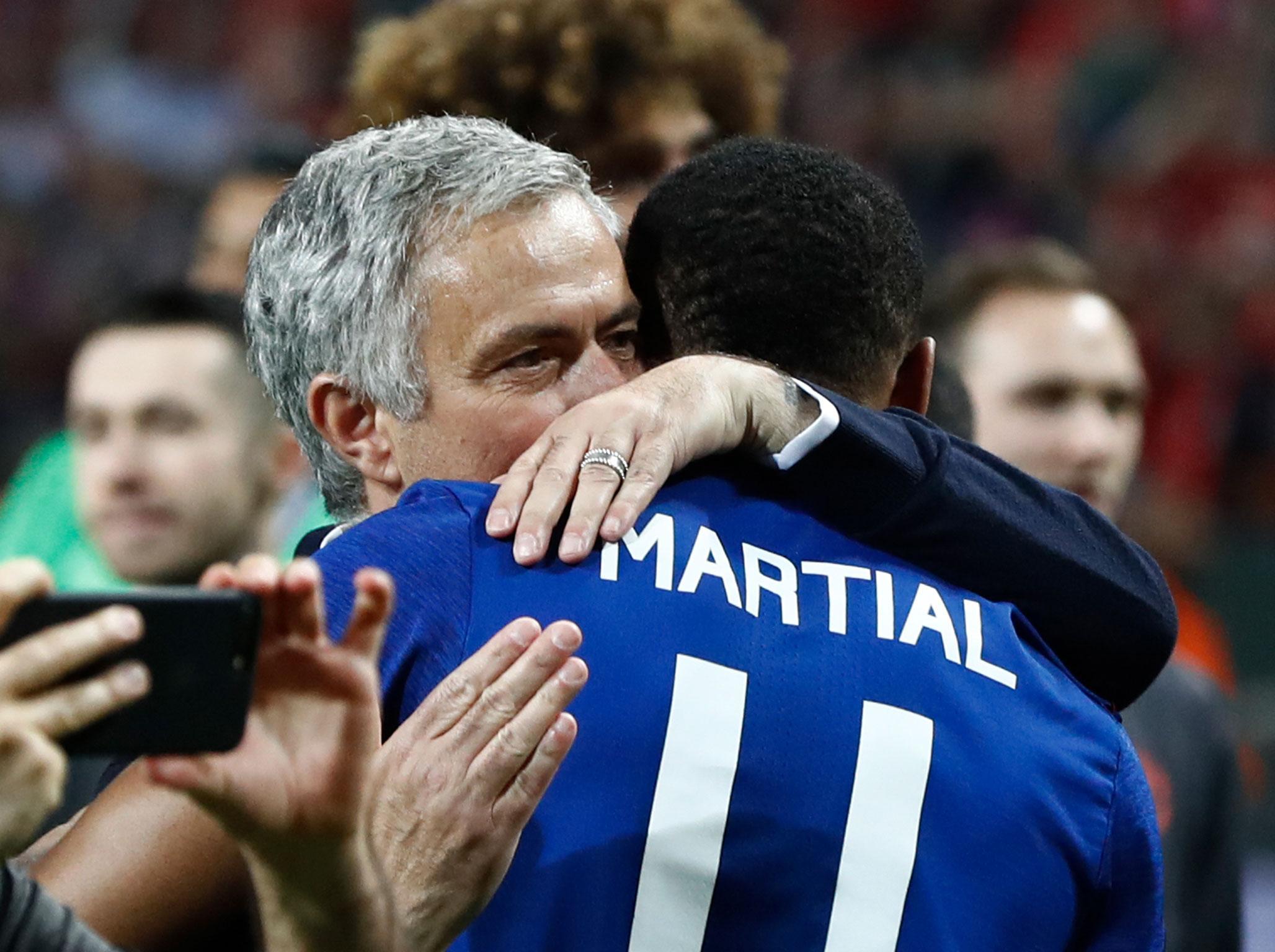 Jose Mourinho has been pleased with what he's seen from Anthony Martial