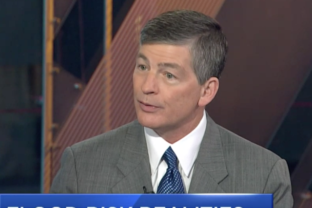 Representative Jeb Hensarling of Texas says floods are God's way of telling people to move