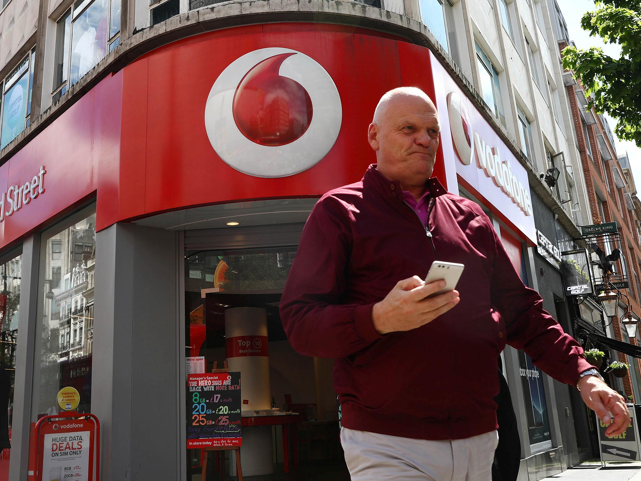 Vodafone is in the red like the corporate colours but the company says customers should be excited about 5G