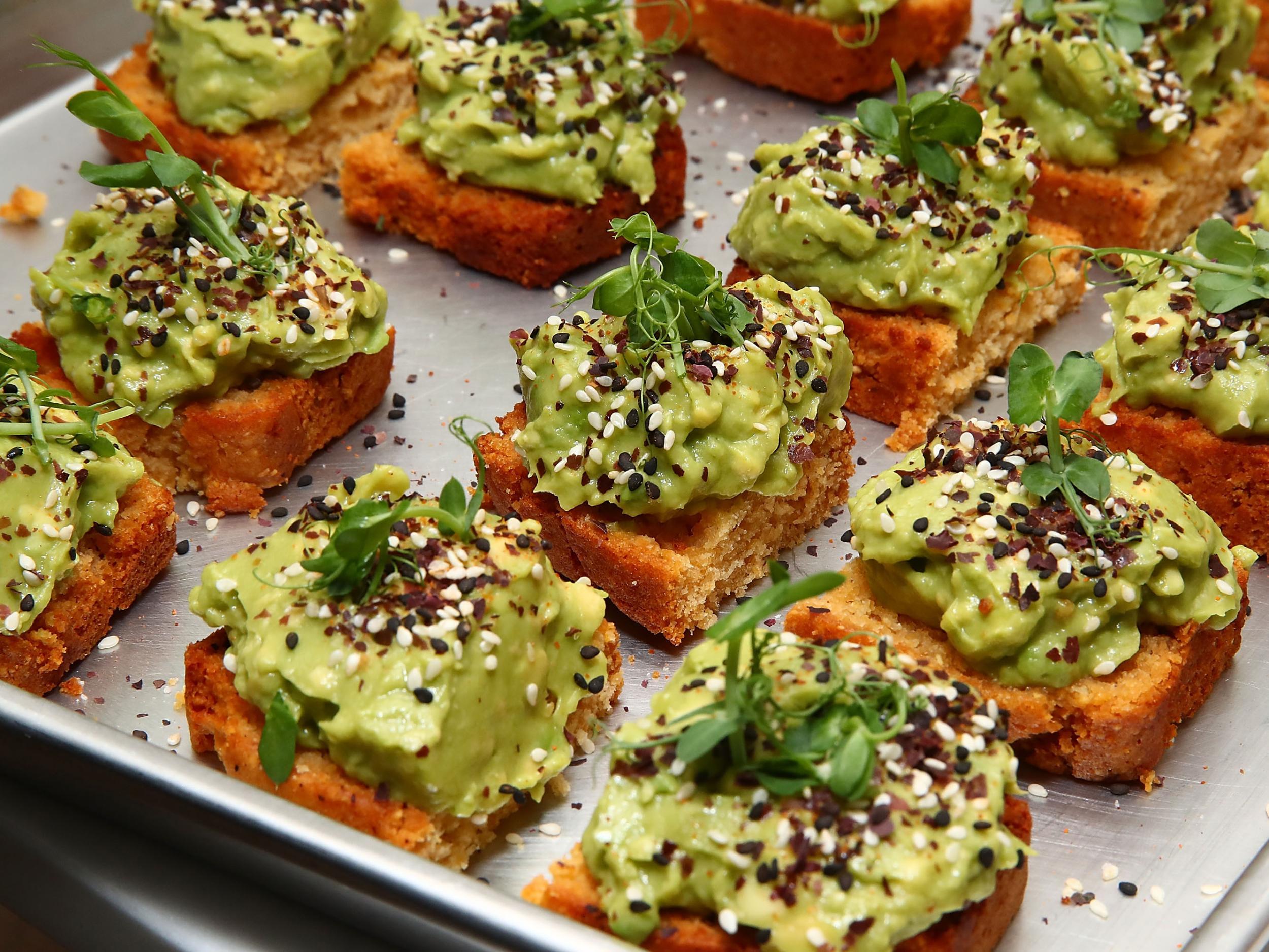 Avocado toast is another millennial food staple