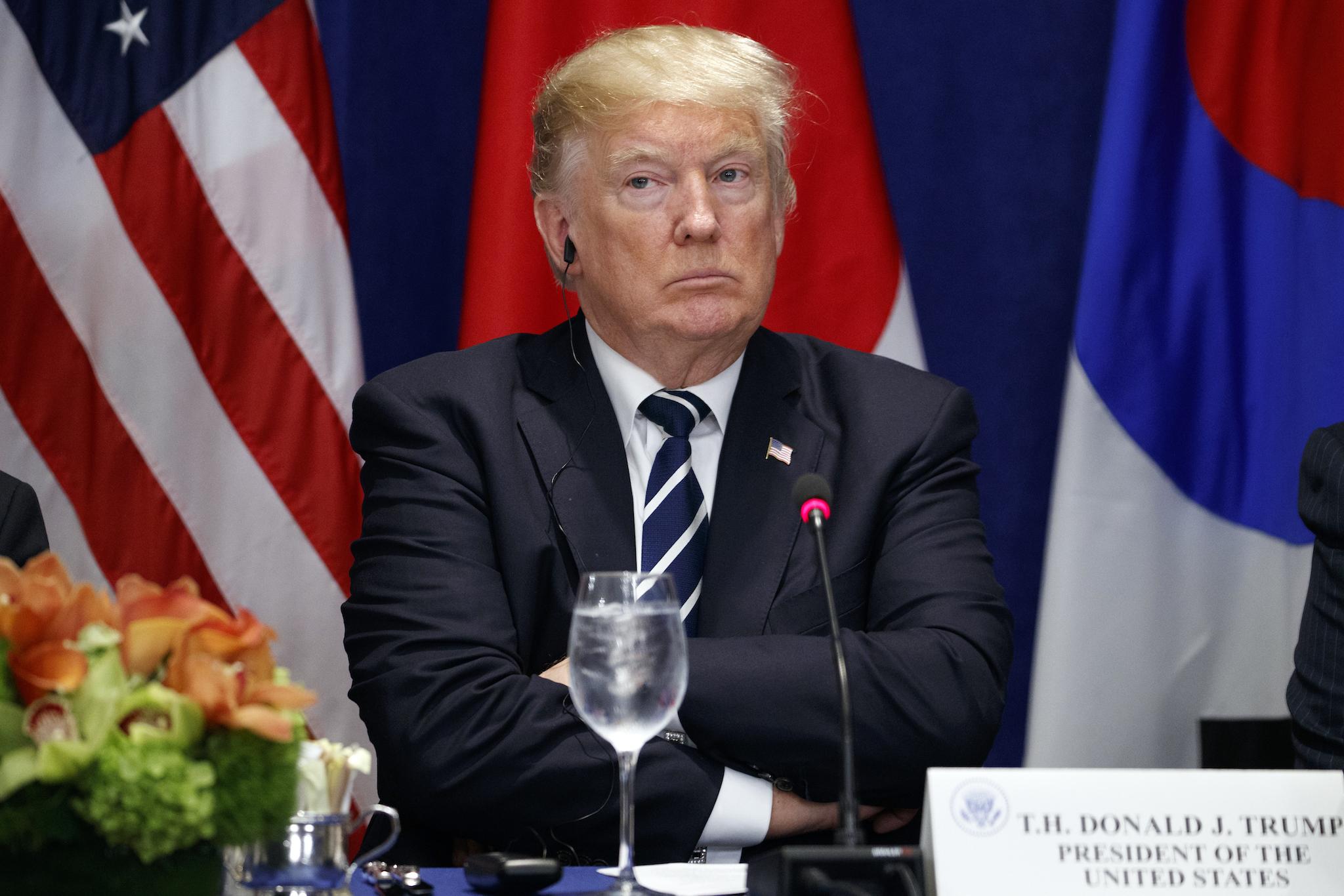 President Donald Trump during the United Nations Assembly