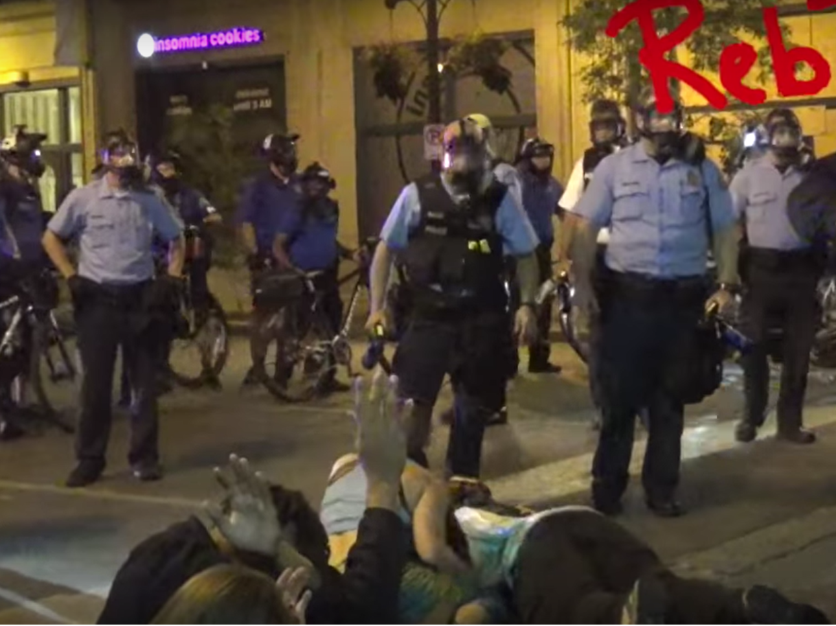 Police arrest protester and journalists in St Louis