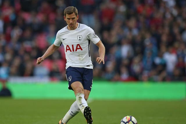 The Tottenham defender is ready to do battle at the London Stadium