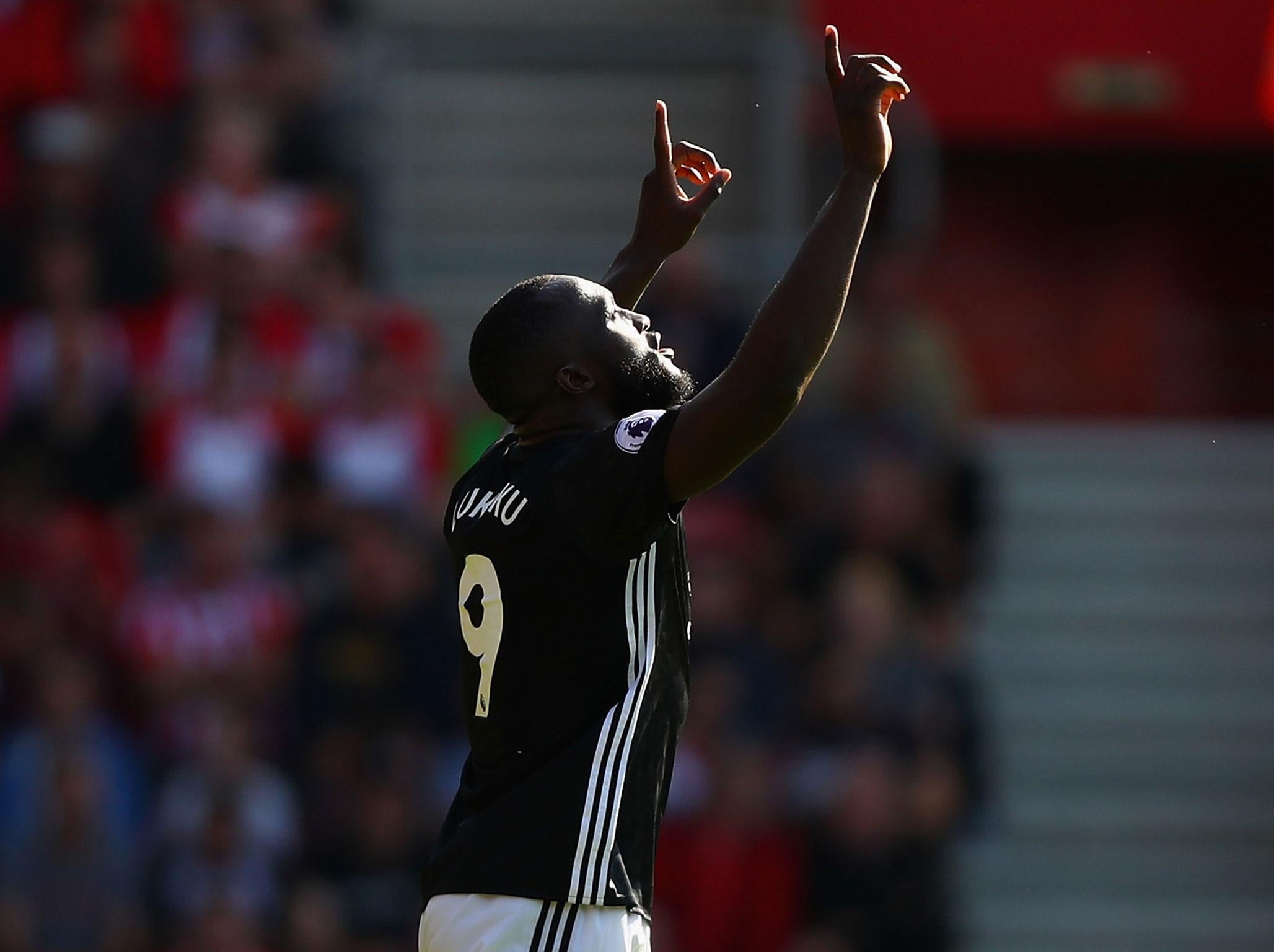 Manchester United sang the song after Romelu Lukaku had given them the lead at St Mary's