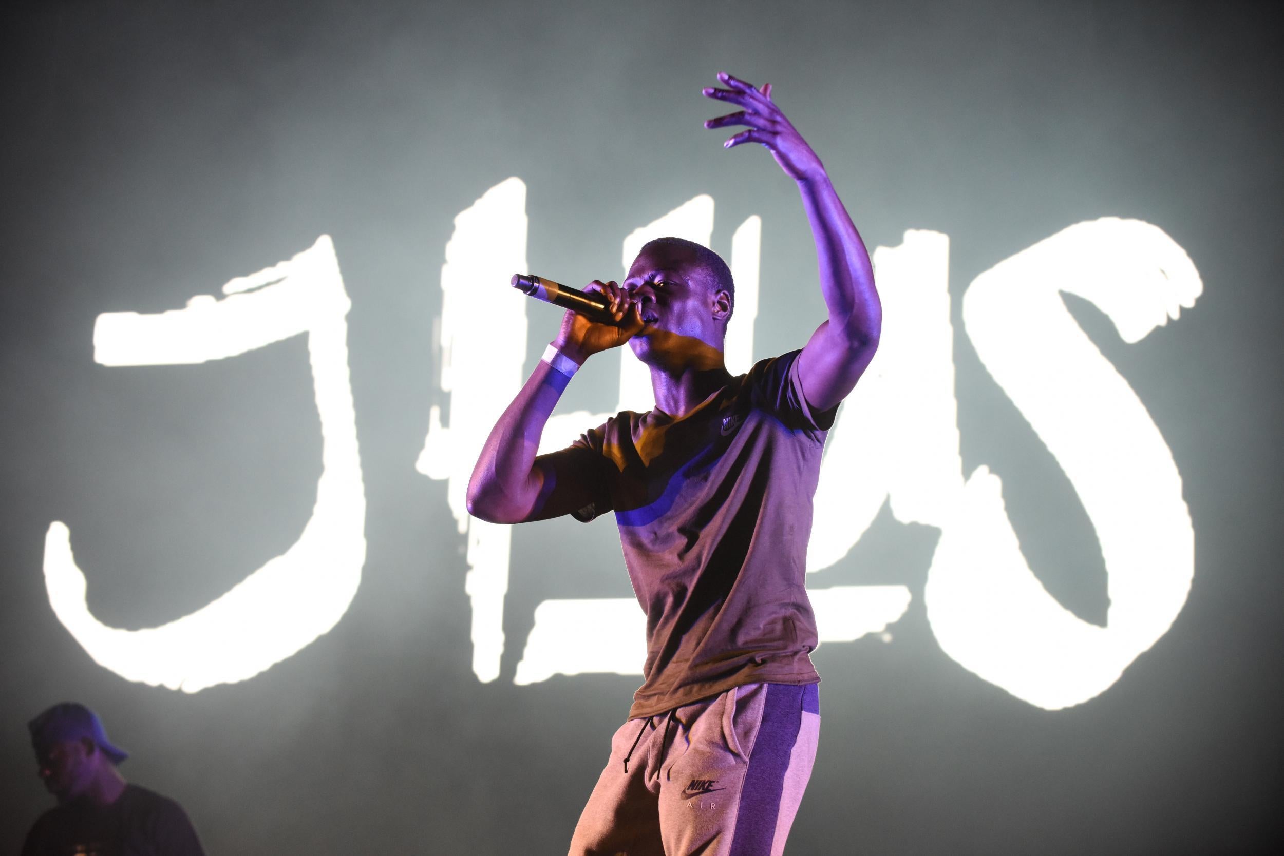 J Hus performs at the O2 Arena as part of the BBK takeover